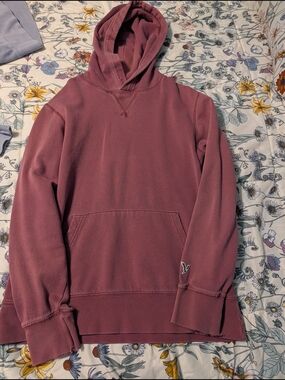 Men's Hooded Pullover Sweatshirt - Dusty Rose